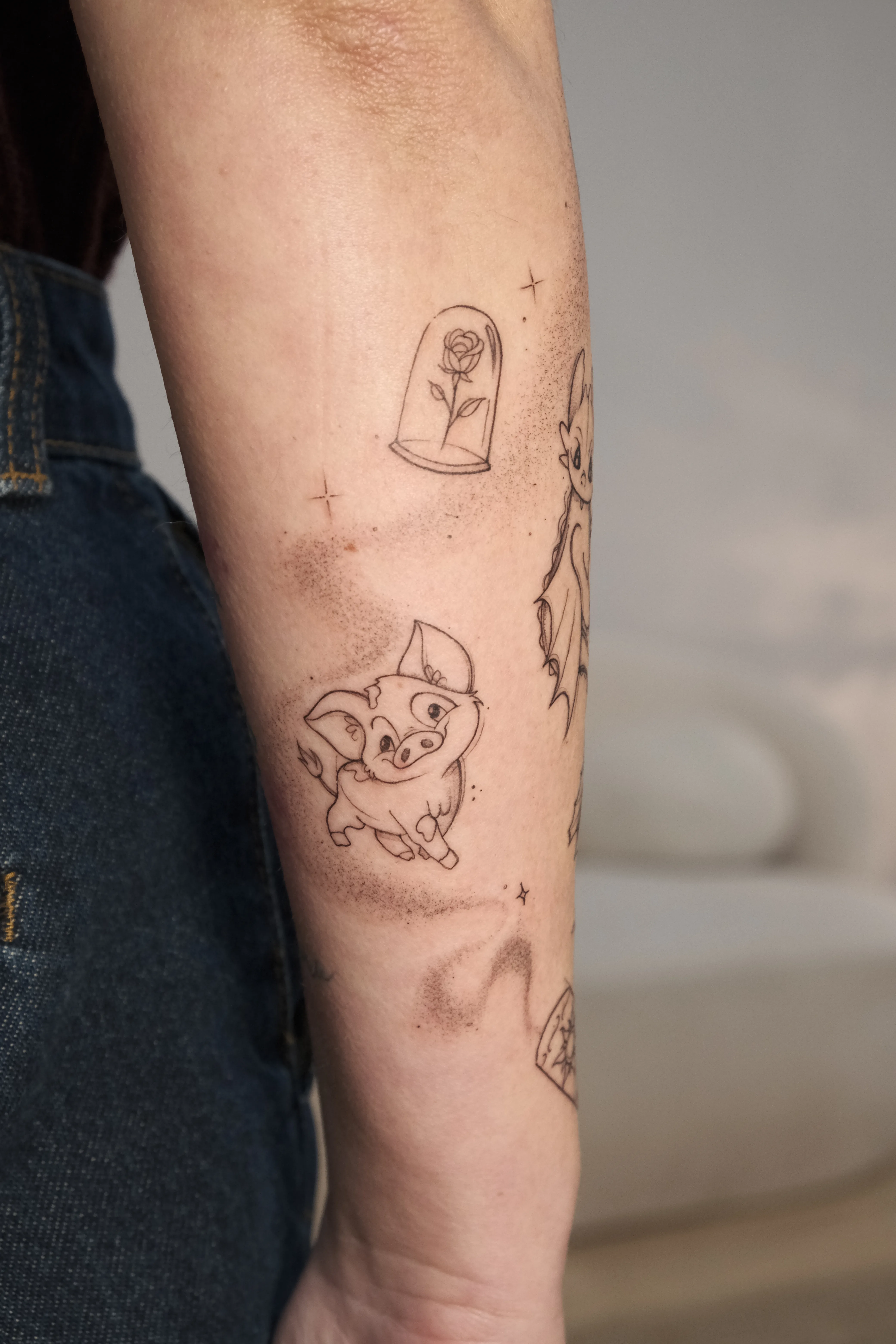 Disney sleeve tattoo